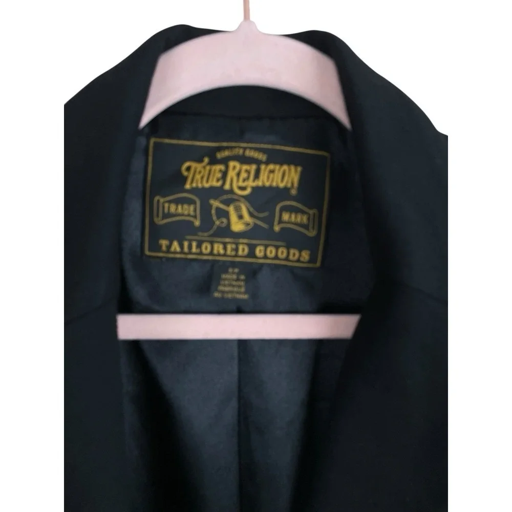 TRUE RELIGION Men's CASUAL TAILORED PONTE BLAZER JACKET Long Sleeve STRETCH sz S